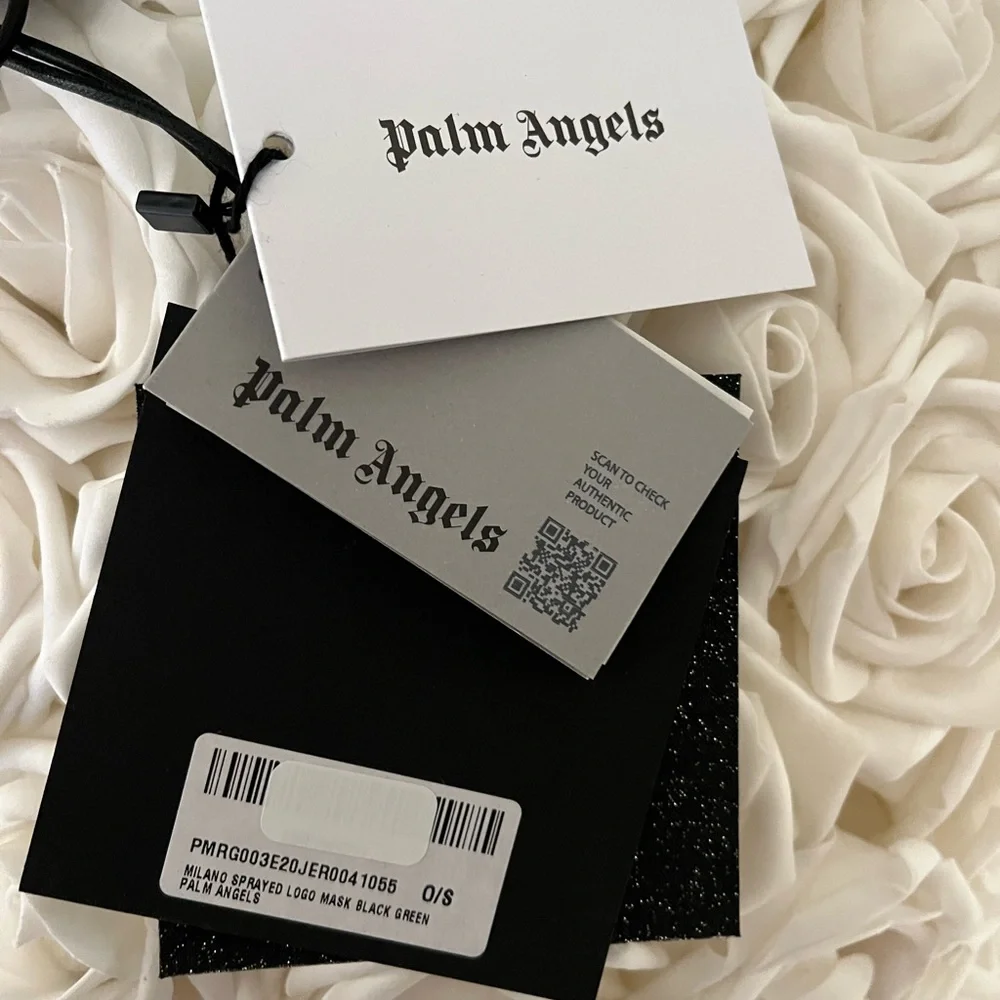 Palm Angels Milano Black Face Mask